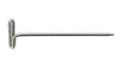 Stecknadeln T-Form Stahl/vernickelt 51mm, Durchm. 1,2mm