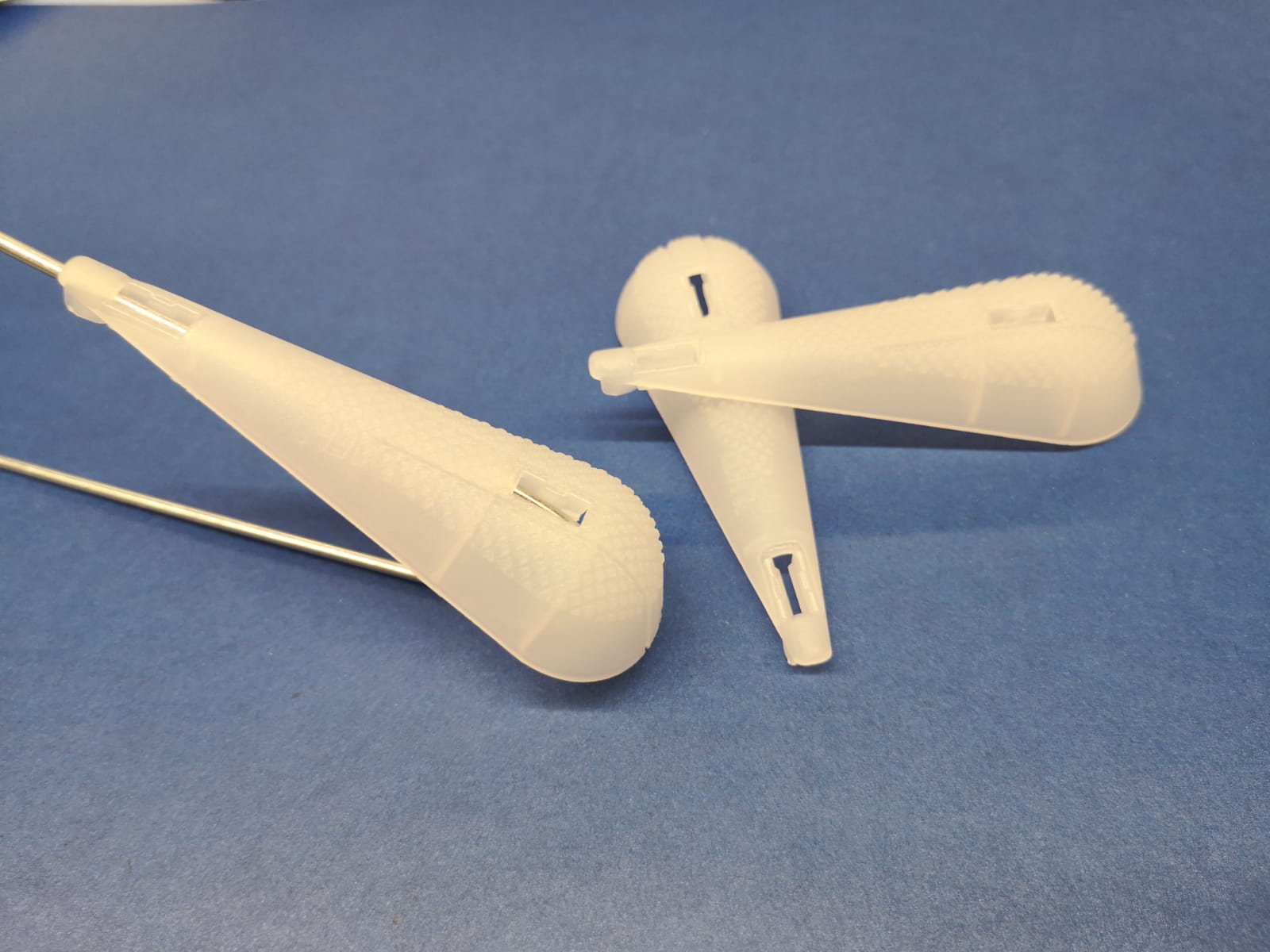 Plastikclip Schulterstützen, transparent