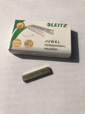 Heftklammern "Juwel" ROSTFREI Neusilber für Wäschereien (à 2.000 Stk)