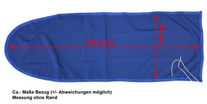 Bezug f. Bügeltisch Polyester, 114,5x40